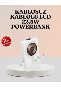 Resim Ceylan Adam Kablosuz Ve Kablolu Şarj Destekli Taşınabilir Powerbank Çok Renkli 