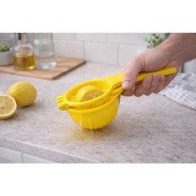 Resim Buffer Pratik Plastik Süzgeçli Çekirdek Ayıran Limon Sıkacağı 