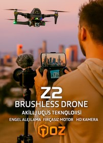 Resim Munico Katlanabilir Mini Drone – 6K Geniş Açı Kamera, EIS Titreşim Önleyici, 50X Zoom | APP Kontrollü 