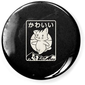 Resim Fizello Kawaii Cat Japanese Tokyo Anime Cat Buton Rozet 