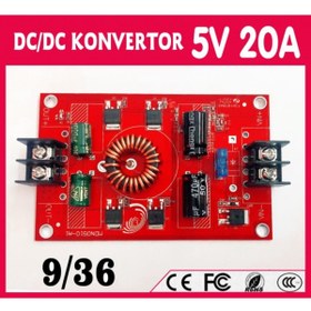 Resim ALLES 9/36v 5v Konvertör 20 Amper Çevirici 