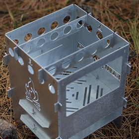 Resim Kamp Ayısı PyroEco Ateş Kutusu: Pratik ve Katlanabilir Çantalı Metal Kamp Ocağı 