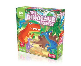 Resim KS Games The Dinosaur Forest 12 Parça Puzzle 