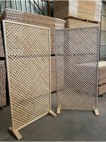 Resim Genel Markalar Çerçeveli Osmanlı Kafesi Ahşap Paravan 100x200 - Ayaklı 