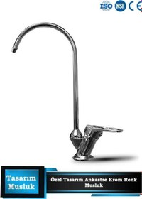 Resim Su Arıtma Cihazı Için Özel Tasarım Lüks Avrupa Ankastre Krom Musluk 