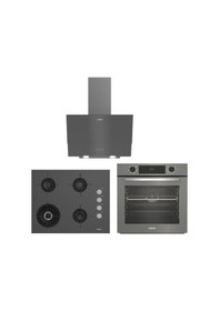 Resim Altus ALA 322 G - ALA 189 DG - ALA 540 B Gri Ankastre Set 