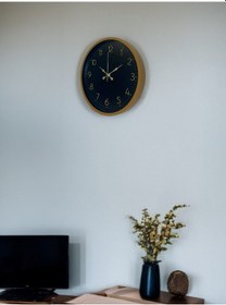 Resim 36 Cm Kahverengi Standart Duvar Saati Çok Renkli 