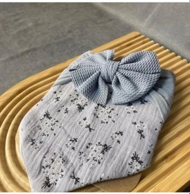 Resim Uretti - Derya 5189 - 5373 Bebek Bandana Ve Yaka Seti - Gri Gri 