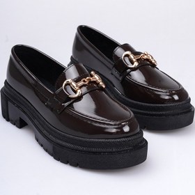 Resim Nonte Kadın Rugan Loafer A005-k1001 Acı Kahverengi 