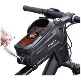 Resim Wondernest Telefon Su Geçirmez Siyah Rockbros Bisiklet Çantası Vq, Dayanıklı Ve Hafif Korumalı Kılıf Siyah 