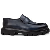 Resim Deery Hakiki Deri Lacivert Erkek Loafer Ayakkabı - 01980mlcve01 Lacivert 