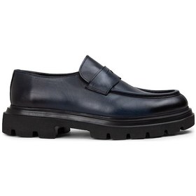 Resim Deery Hakiki Deri Lacivert Erkek Loafer Ayakkabı - 01980mlcve01 Lacivert 