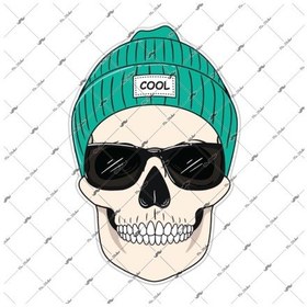 Resim Skl37 Bereli Cool Kurukafa Sticker 