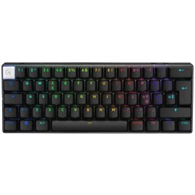 Resim Logitech G Pro X 60 Lightspeed Tactile İngilizce RGB Kablosuz Siyah Gaming Klavye (920-011913) 