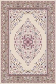 Resim Latte Dizayn Selene Kadife Pamuk Tabanlı Yıkanabilen Kaydırmaz Antibakteriyel Salon Halısı 160x230 