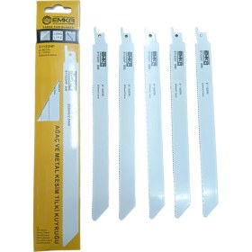 Resim Emka Metal Ağaç Kemik Tilki Kuyruğu Testere Bıçağı 225 mm 5 Adet 