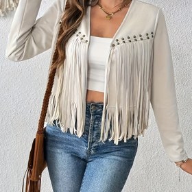 Resim Kadınlar için Düz Renk Günlük Ceket 