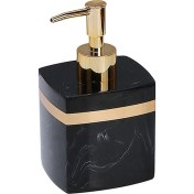 Resim Reçine Sabun Dağıtıcı Masa Üstü Mutfak Için Yeniden Kullanılabilir Banyo Duş Şampuan SIYAH-400 ml 