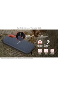 Resim Sandisk Extreme 1TB 1050MB/sn V2 Taşınabilir SSD SDSSDE61-1T00-G25 Siyah 