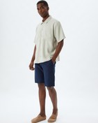 Resim Basic Gömlek Viskon Kısa Kollu Cep Detaylı Regular Fit 