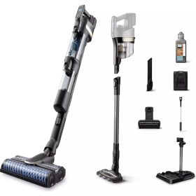 Resim Philips Aqua 3'ü 1 Arada Islak & Kuru Moplu, Kendi Kendini Temizleme Özellikli Ultra Premium Kablosuz Dikey Süpürge - Luciole Beyaz Lambader Hediye! 