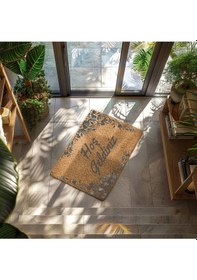 Resim Rengarenk Kare Desen Dekoratif Kapı Önü Paspası Çok Renkli 