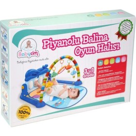 Resim Babycim Piyanolu Mantar Oyun Halısı 3'ü 1 Arada 