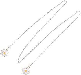 Resim Gözlük Dekoratif Zincir Kulaklık Tutucu Zincir Kulaklık Zinciri Yumuşak Cilt Dostu Metal Kayış Kayıp Kulaklıklar Için Daisy Spor Için 