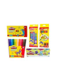 Resim Kuru Sulu Pastel Keçeli Oyun Hamuru Kırtasiye Seti 
