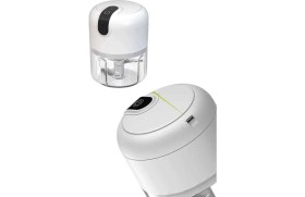 Resim VeraGlobe Buğz Mini Doğrayıcı Rondo Taşınabilir Mini El Blender Paslanmaz Çelik 
