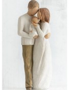 Resim Aubyhe Willow Tree "bizim Hediyemiz" Ahşap Figürü - Anne Baba Bebek İlişkileri, Yeni Başlangıçlar, Dua Ve Seçkin Hediyelik Kutusu - Susan Lordi Tasarımı 