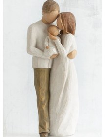 Resim Aubyhe Willow Tree "bizim Hediyemiz" Ahşap Figürü - Anne Baba Bebek İlişkileri, Yeni Başlangıçlar, Dua Ve Seçkin Hediyelik Kutusu - Susan Lordi Tasarımı 