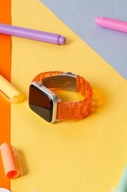 Resim Quse Transparan Reçine Kordon, Apple Watch Series 11/10/9/8/7/6/5/SE/SE2/SE3 ile Uyumlu, 42mm/41mm/40mm/38mm & 46mm/45mm/44mm 