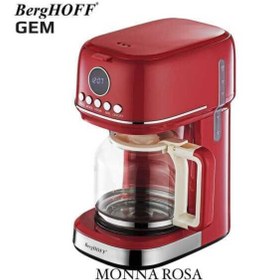 Resim Berghoff GEM RETRO 15 bardak Kırmızı Filtre Kahve Makinesi 