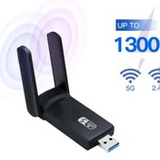 Resim Nivego AC1300 Mbps Dual Band USB 3.0 Adaptör Kablosuz Wi-Fi Alıcı 