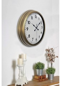 Resim 40 Cm Eskitme Metal Standart Duvar Saati Çok Renkli 