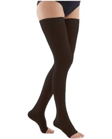 Resim Medikaltec Dizüstü Burnu Açık Ccl2 Siyah Varis Çorabı 3 Numara 