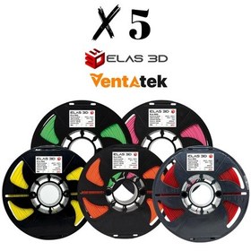 Resim Elas 3d Pla Pro Filament 1.75mm 5 Kg Kampanya Paketi 5 Kg 