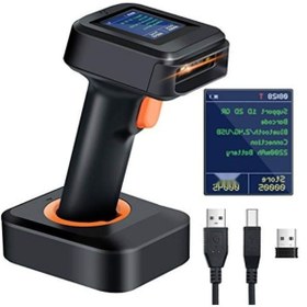 Resim ilosstore Kablosuz 2D QR Kod Tarayıcı ve Şarj İstasyonu 