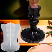 Resim Silikon Mum Tutucu Kalıp - Avrupa Tarzı Çizgili Tasarım Reçine, Beton ve Alçı El Sanatları için - Ev Dekorasyonu & Yaratıcı Projeler için Çok Amaçlı DIY El Sanatları Kalıbı, Şık Tasarımlı Silikon Mum Kalıpları, Esnek El İşi Aracı 