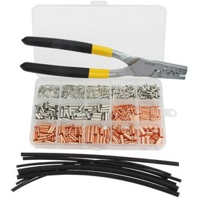 Resim 970 Adet Bakır Terminal Seti Copperpipe Terminals Kit K21341-2 With Pliers 