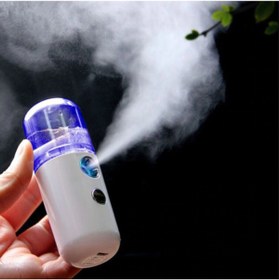 Resim pazariz Şarjlı Mini Yüz Nemlendirici Dezenfektan Cihazı Mist Sprayer 