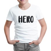 Resim My Hero - Hero Beyaz Çocuk Tshirt 