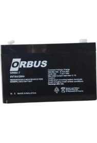 Resim Orbus 6V 7AH Bakımsız Tip Kuru Akü Ebatlar: 150 x 34 x 94MM 