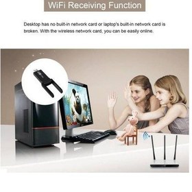 Resim Ac1200 Mbps Çift Band USB 3.0 Kablosuz Wi-Fi Alıcısı 