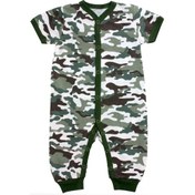 Resim Yenidoğanlar İçin Kısa Kollu Slip Tulum 440568815 Askeri 