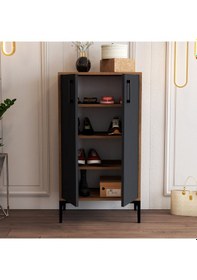 Resim Variant Prag Ayakkabılık - Ceviz / Antrasit 