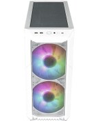 Resim Cooler Master ARGB H500 WGNN S00 Temperli Cam USB-C 3.2 Mid Tower Kasa Beyaz 