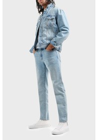 Resim Armani Exchange Erkek Kot Ceket 8nzbp4 Z2p1z 1500 Mavi Mavi 
