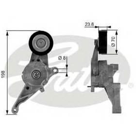 Resim Golf 5 2004 - 2009 1.9TDI BXE Şarz Gergisi Komple Gates Marka 